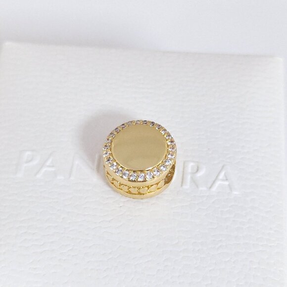 Pandora Engravable Niece Charm Bead Gold Plated with box - Picture 11 of 11